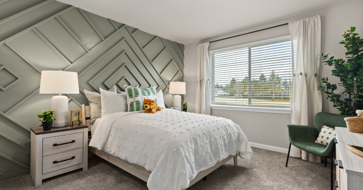 A room in The Cedar home layout at Nisqually Place, an option for homebuyers looking to buy a home in the fall. 