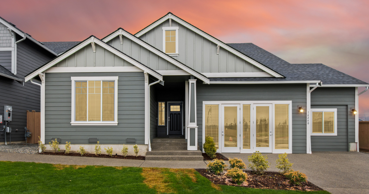 The outside of a Camden home at Pacific Ridge, an excellent option for buying a home in the fall as a prospective homeowner in Western Washington. 