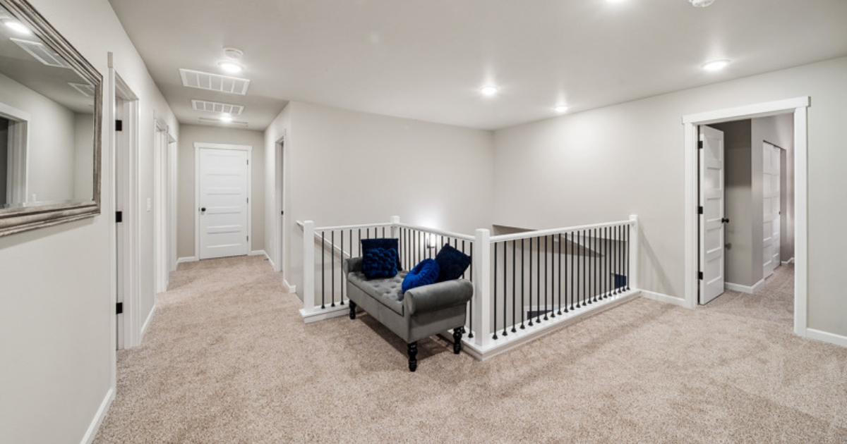 A maximized flex space as a cozy reading nook.